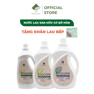 Nước lau sàn hữu cơ bồ hòn ECOCARE kết hợp tinh dầu thiên nhiên khử mùi, đuổi muỗi (Quế/Sả chanh) 1L-2L-4L