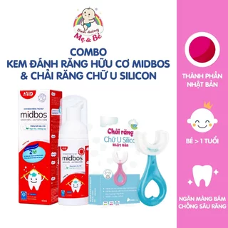 Bàn chải đánh răng chữ U cho bé từ 6 tháng - chất liệu Silicon chịu được lực cắn, đánh 360 độ