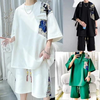 Bộ đồ Nam có BigSize ,chất Cotton quần đùi áo cộc tay. MÃ bộ phối Gấu Romantic