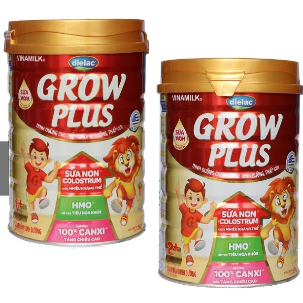 Sữa Vinamilk Dielac Grow plus Đủ Số 1+, 2+ 850g