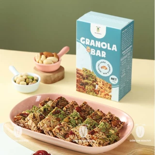 Giòn Tan thanh năng lượng granola bar không đường ăn kiêng lành mạnh giảm cân tốt cho sức khỏe