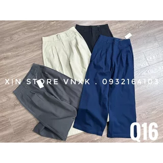 Quần kaki nữ Xịn Store quần ống suông nữ phong cách công sở Q16