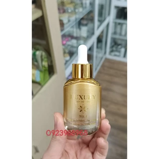 Chai thủy tinh 30ml DẸP đầu bóp DÁN TEM SẴN LUXURY HỦY DIỆT NÁM 3in1