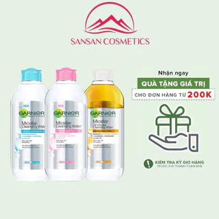 Nước Tẩy Trang Garnier Pháp Các Màu Tẩy Sạch Trang Điểm - 400ML