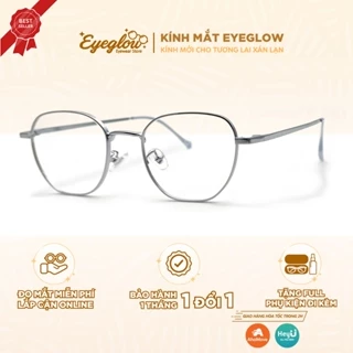 Gọng kính vuông cận loạn kim loại Eyeglow thiết kế trang nhã tinh tế có thể diện với mọi outfit EG5576