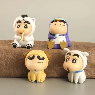 Set 4 Mô Hình Cậu Bé Bút Chì Shin Chan - Trang Trí Tiểu Cảnh, Làm Quà Tặng