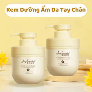 Kem Dưỡng Da Tay Chân JINGCHUNMIMI 300ml, Kem Dưỡng Ẩm Toàn Thân VitaminE Giúp Dưỡng Ẩm Chống Khô Dưỡng Trắng Da