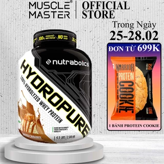 100% Hydrolyzed Whey Protein Cao Cấp Nutrabolics HYDROPURE 4.5lbs