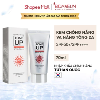 Kem Chống Nắng BIDAMEUN SIYOUL Tone up FIT Sun Protecta SPF50+/SPF++++ Nâng Tông Da 70ml B35