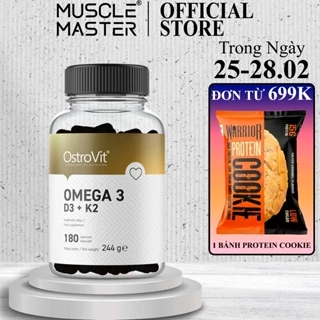 [CHÍNH HÃNG] Viên Dầu Cá Ostrovit Omega 3 D3 + K2 - Mọi Dưỡng Chất Cho 1 Cơ Thể Khỏe Mạnh