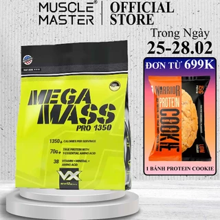 [TẶNG BÌNH] Thực Phẩm Bổ Sung Tăng Cân và Cơ Nạc VitaXtrong Mega Mass Xtreme 1350 5.4kg