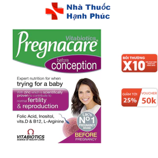 Viên bổ cho phụ nữ trước khi mang thai Vitabiotics Pregnacare Before Conception 30 viên - Nội Địa Anh