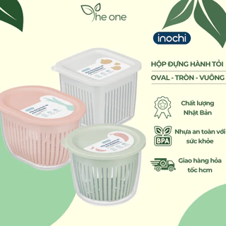 Hộp đựng hành tỏi inochi, đựng ớt bảo quản 3 tháng trong tủ lạnh, các loại rau, củ, quả chống móc chất lượng Nhật Bản