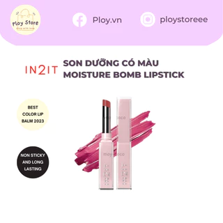 Son dưỡng có màu IN2IT Moisture bomb lipstick 1,8g thuần chay dưỡng mềm môi căng mọng