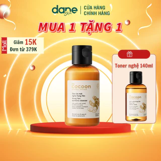 [ MUA 1 TẶNG 1 ] Sữa rửa mặt nghệ Cocoon 140ml - Giúp da sáng mịn, rạng rỡ