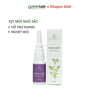 Xịt mũi tinh chất hoa ngũ sắc GreenLab ngừa viêm xoang, viêm mũi, nghẹt mũi 20ml
