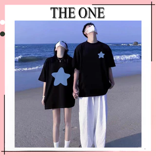 Áo thun unisex form rộng tay lỡ nam nữ LOCAL BRAND THE ONE vải cotton dày dặn, co giãn COUPLE