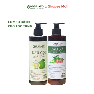 Bộ đôi gội xả Bưởi Non GreenLab Mềm Mượt Mọc Tóc Nhanh 500ml/ 1 chai