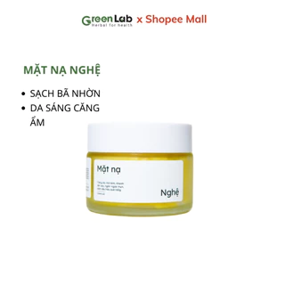 Mặt Nạ Nghệ Trắng Da, Mờ Nám, Cải Thiện Thâm Mụn Cho Da Không Đều Màu, Da Mụn Nhạy Cảm GreenLab 50g