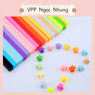 Xấp 90 tờ giấy gấp sao 🌟🌟 một màu trơn cực xinh xắn