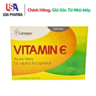 Viên uống dẹp da Vitamin E - Germany - giúp da căng mịn sáng đẹp chính hãng - Hộp 30 viên