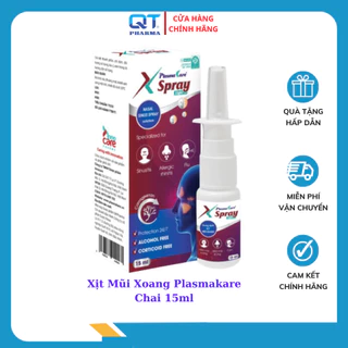 Xịt Mũi Xoang Nano Bạc PlasmaKare XSpray Light - Hỗ Trợ Viêm Xoang Cấp Mạn, Giúp Thông Mũi, Giảm Sổ Mũi (Chai 15ml)