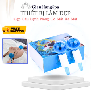 Cặp Cầu Lạnh Mát Xa Mặt, Quả Cầu Băng Nâng Cơ Đẩy Sâu Tinh Chất Dững Sinh.