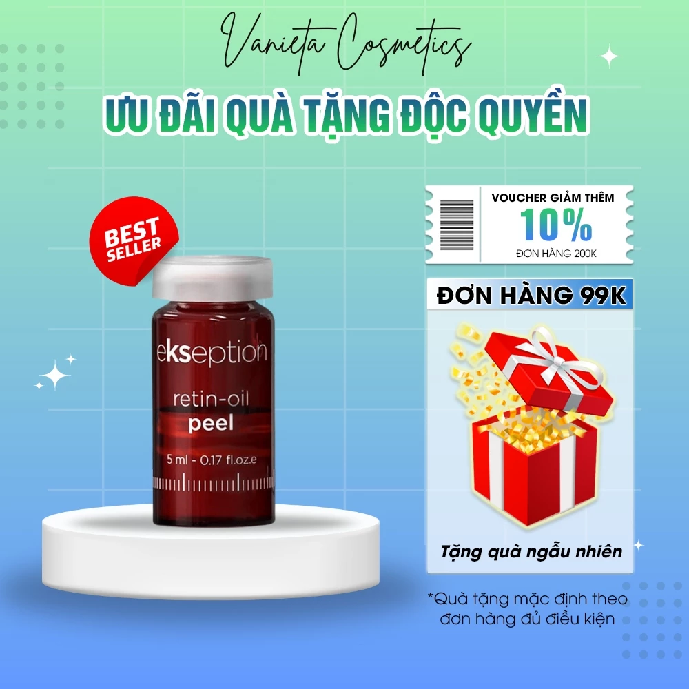 Tinh Chất Peel Da Ekseption Retin-oil 5ml Hỗ Trợ Giảm Mụn, Sáng Da Và Mờ Thâm Nám