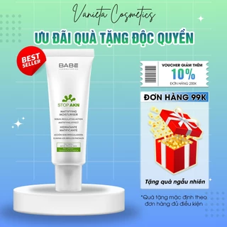 Kem Dưỡng BABE Stop AKN Mattifying Moisturiser 50ml Cho Da Dầu Mụn