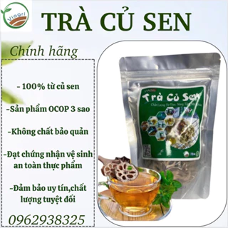 Trà củ Sen - Củ sen rang củi hạ thổ - Không chất tẩy trắng