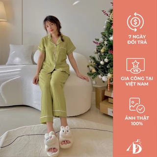 Pyjamas dài đũi xốp  lụa cao cấp 4DEARS Đồ Mặc Nhà nữ