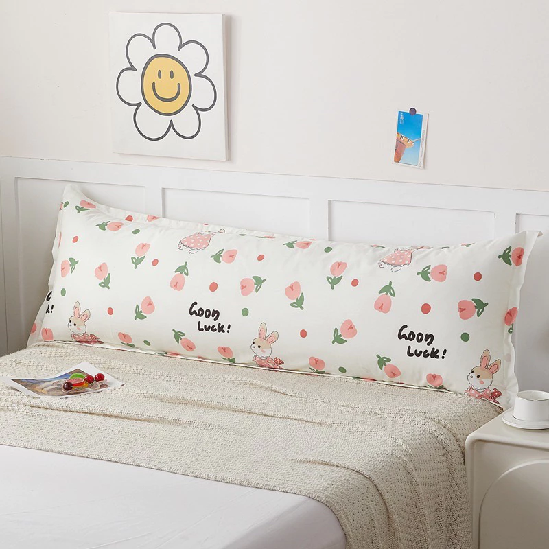 Gối đôi, gối đầu giường kèm ruột bông kích thước 40x120cm Home Beddings