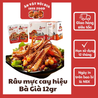 [5 tặng 1]Râu mực xào cay tứ xuyên hiệu Bà Già gói 12g