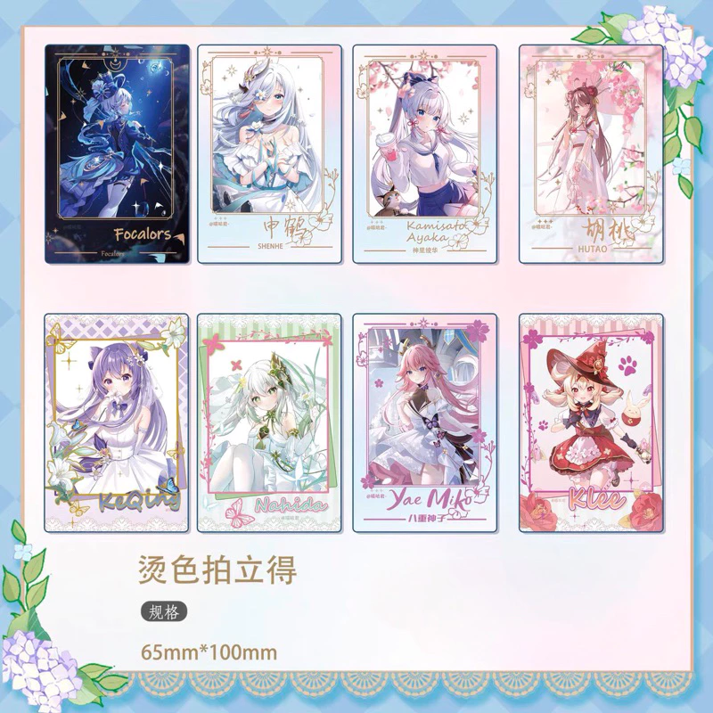 (Sẵn) Card bo góc pola Genshin Impact Nữ Thần Teyvat Hệ Liệt hàng artist có bản quyền