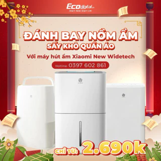 [6 NEW MODEL 2023] Máy hút ẩm không khí thông minh NEW WIDETECH 10L/12L/18L/24L - Kết nối app Mihome