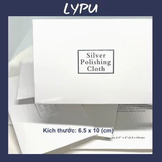 Khăn lau trang sức bạc LYPU, khăn làm sáng bạc giúp trang sức sáng hơn, vệ sinh trang sức LypuJewelry KLBLP001