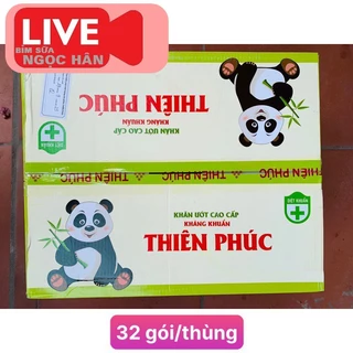 (Sỉ LIVE) Khăn lau Thiên phúc Xanh. Sỉ 6.800 đồng/gói (thùng 32 gói) #Khăn ướt Thiên Phúc đủ loại