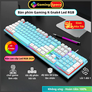 [Giá Rẻ Nhất] Bàn Phím Máy Tính Gaming Có Dây K4 Led Rainbow RGB Chống Nước Cho PC Laptop Văn Phòng