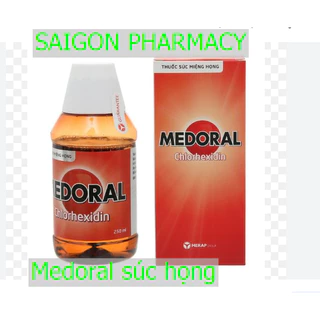 Chai lớn Nước súc miệng họng Medoral không cồn ngừa nhiễm khuẩn họng, sâu răng chai 250ml