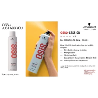 Keo xịt giữ kiểu tóc rất cứng SCHWARZKOPF OSIS SỐ 3