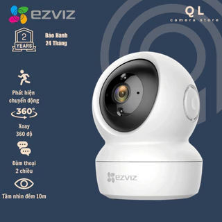 Camera WIFI trong nhà xoay 360 Ezviz C6N, H6C 2MP/4MP (1080P/2K) đàm thoại 2 chiều, theo dõi tự động - QL Camera Store