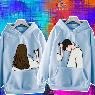 Áo nỉ hoodie cặp đôi nam nữ người yêu couple unisex form rộng giá rẻ kiểu hàn quốc dễ thương dày dặn GOAT STORE 2024