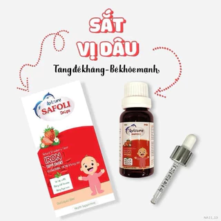 Avisure Safoli Drop - sắt hữu cơ nhỏ giọt cho bé 20ml,10ml