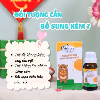 Kẽm hữu cơ Avisure Zio giúp bé ăn ngon đề kháng khoẻ bé ngoan