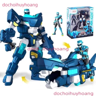 Lực lượng nhí x Volt cùng Robot Khủng long Megalodon cá mập BIỆT ĐỘI SIÊU NHÂN NHÍ MINIFORCE season 3