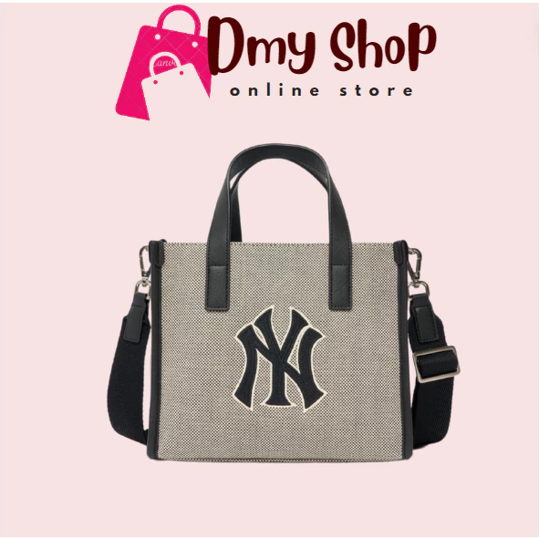 [ Hàng Chuẩn 1:1 ] Túi Xách MLB NY Basic Big Logo Canvas Bucket Bag Full Tag Mac