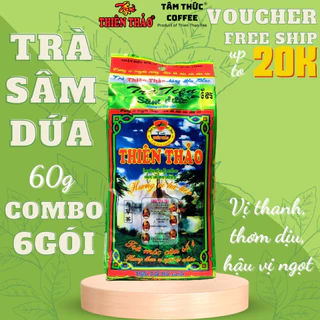 6 GÓI Trà Sâm dứa Thiên Thảo hương vị trà tiên 60gr, HÀNG CÔNG TY, ĐẶC SẢN ĐÀ LẠT