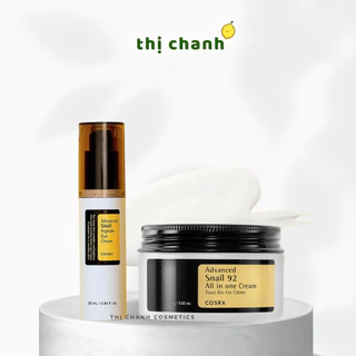 Kem Dưỡng Mặt, Kem Mắt Tái Tạo Phục Hồi Ốc Sên COSRX Advanced Snail 92 In One Cream/ Peptide Eye Cream