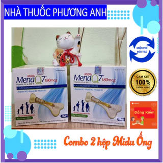 Combo 02 hộp Midu MenaQ7 180mcg – Phát triển chiều cao cho trẻ em và giúp xương chắc, dài, dẻo dai