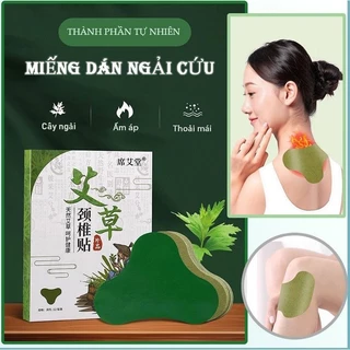 Miếng Dán Ngải Cứu Vai Gáy - Cao Dán Ngải Cứu - Giảm Đau Vai Gáy Hộp 12 Miếng